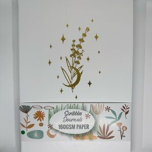 White and Gold Celestial Journal